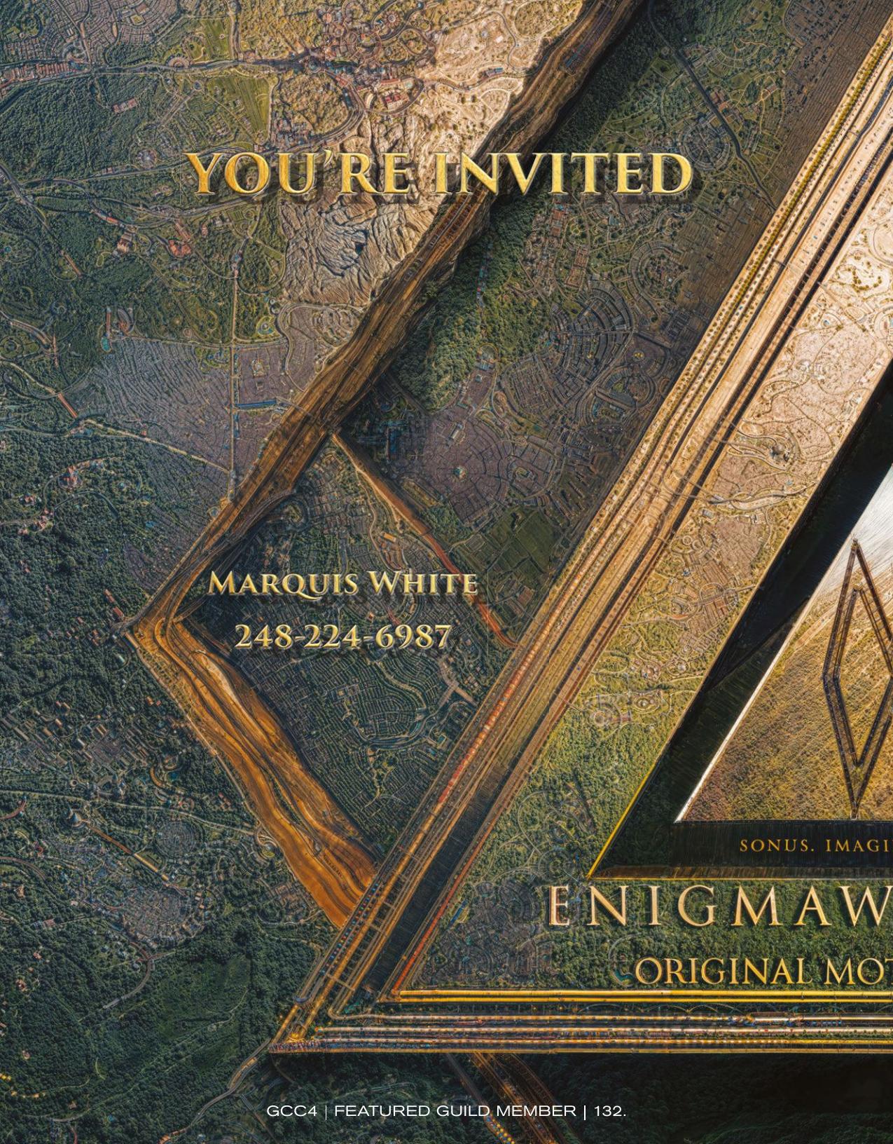 Enigmaw invitation in Golden Coast Connoisseur