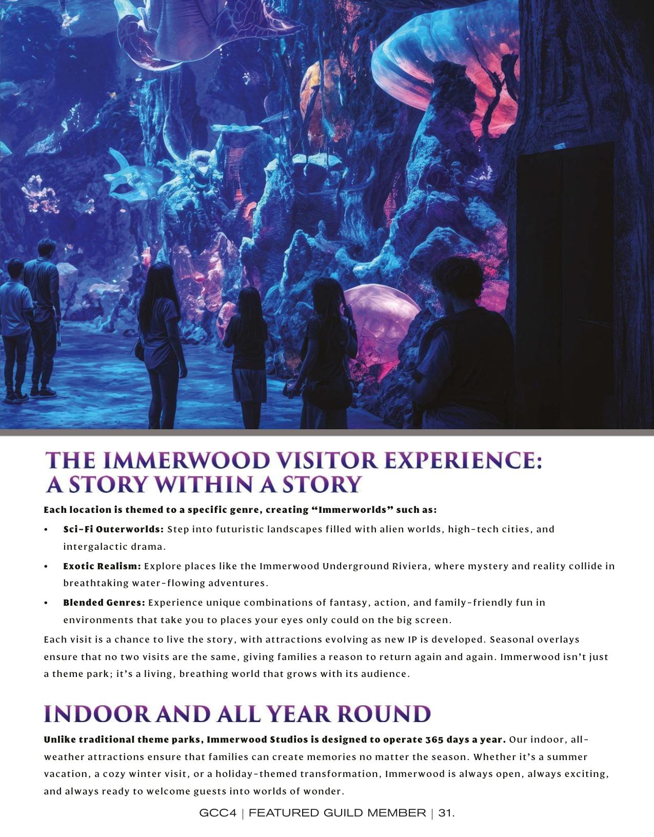 Immerwood editorial page in Golden Coast Connoisseur